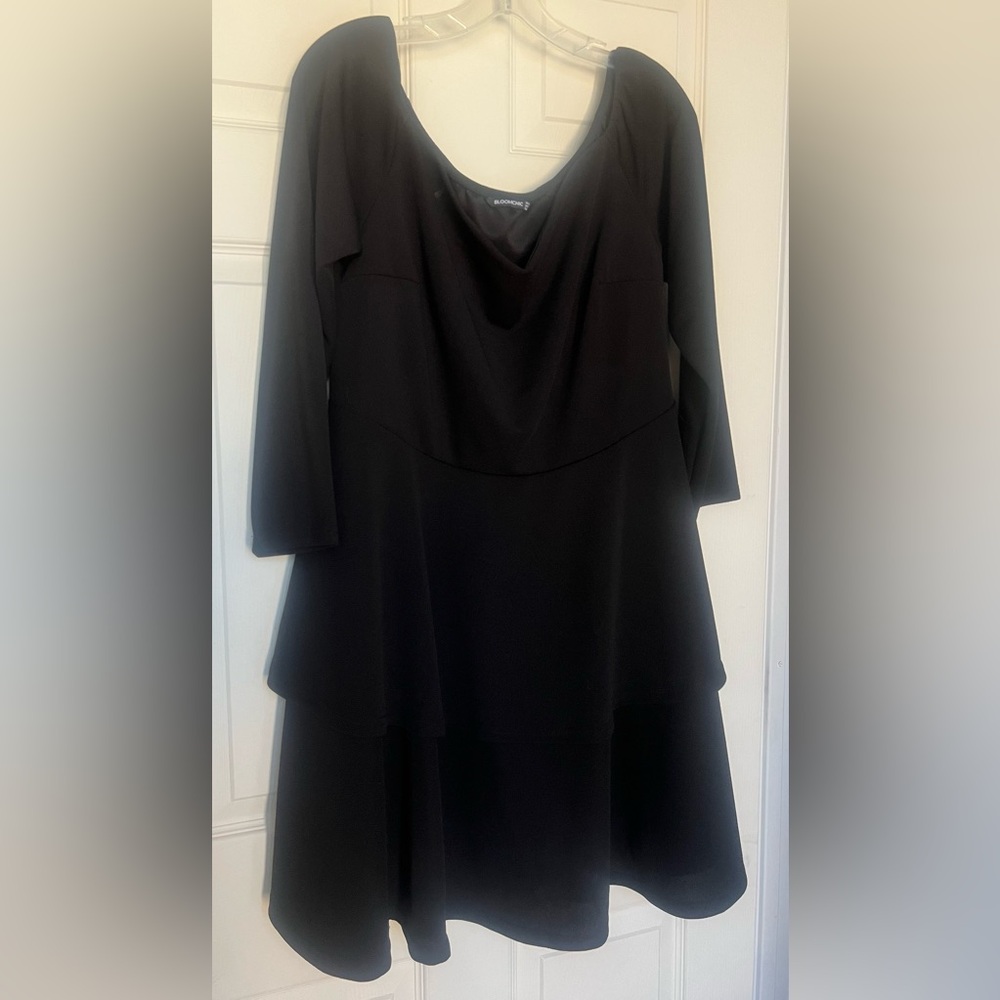 Bloomchic black tiered dress